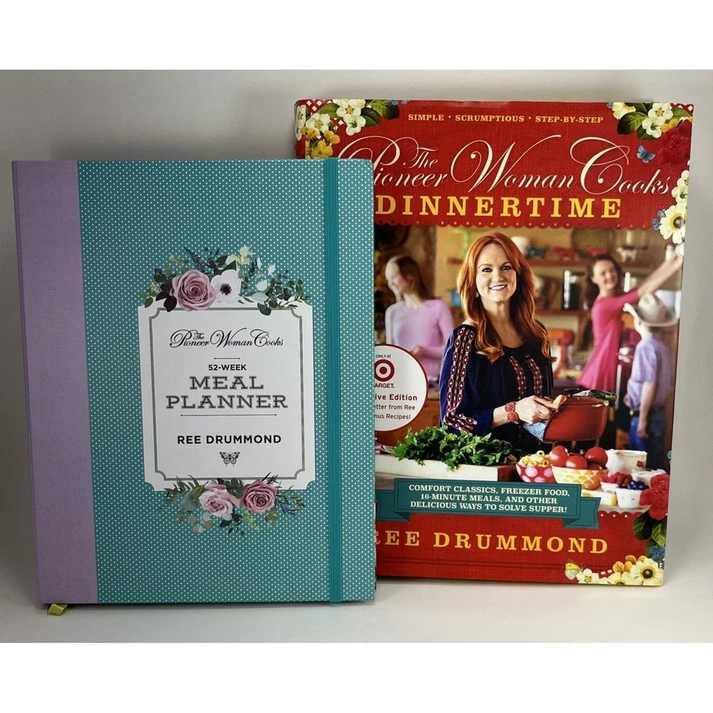 Pioneer Woman Dinnertime Cookbook & 52-Week Meal Planner Recipes Cooks Book‎ EUC